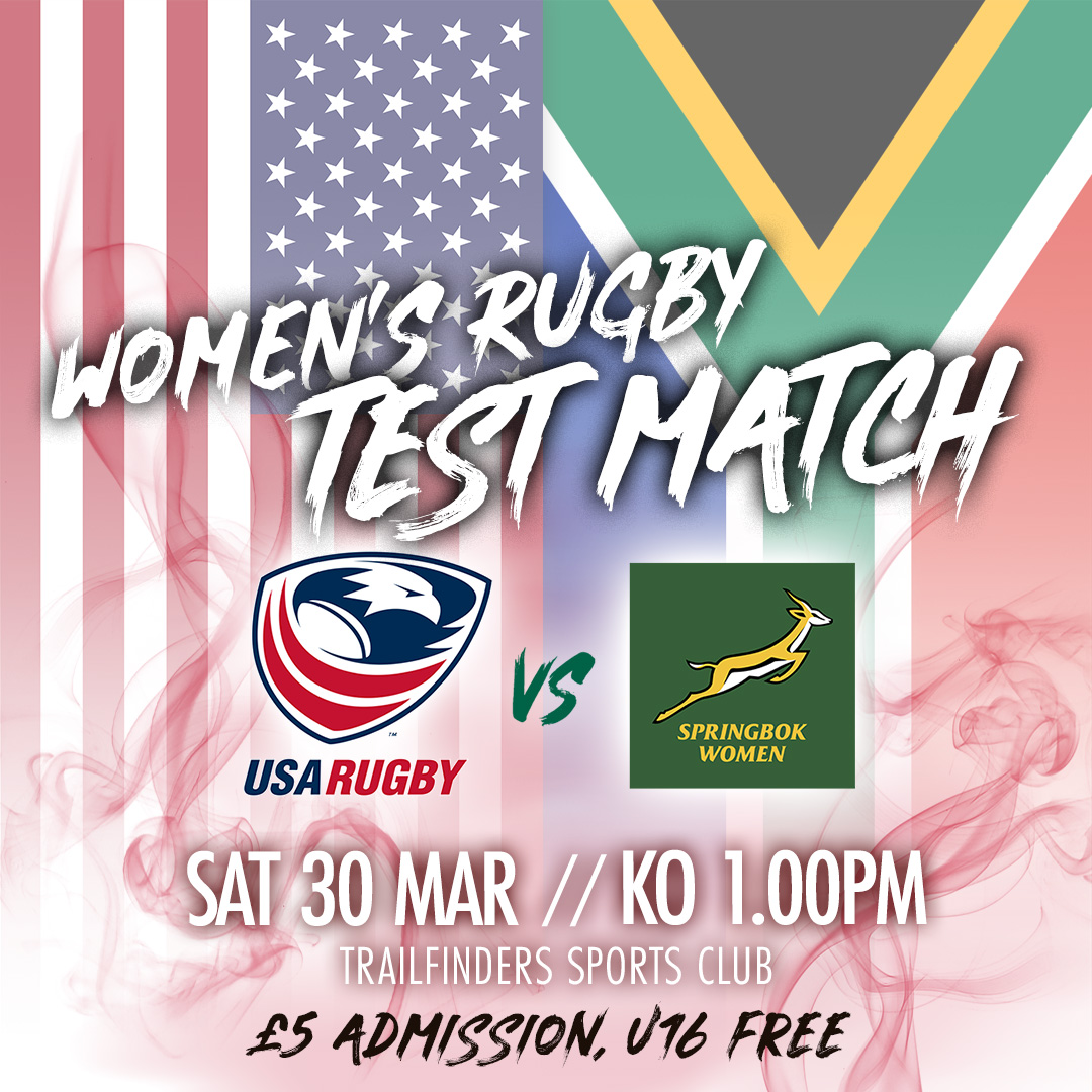 USA Rugby take on Springbok Women - Sat 30th March