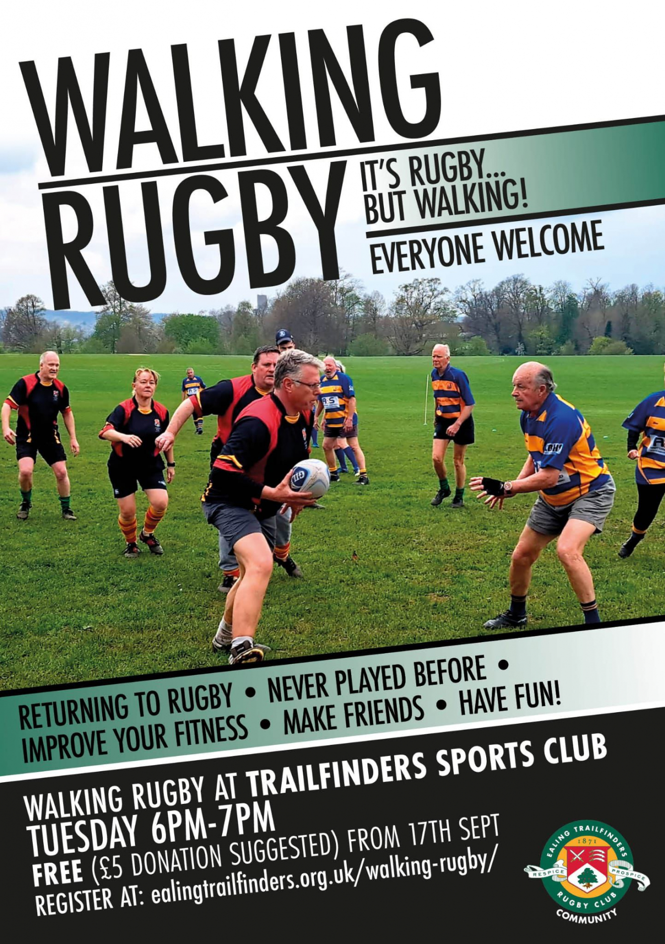 Walking Rugby at Ealing Trailfinders