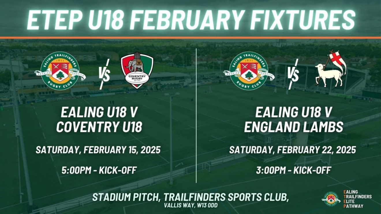 U18's February Fixtures