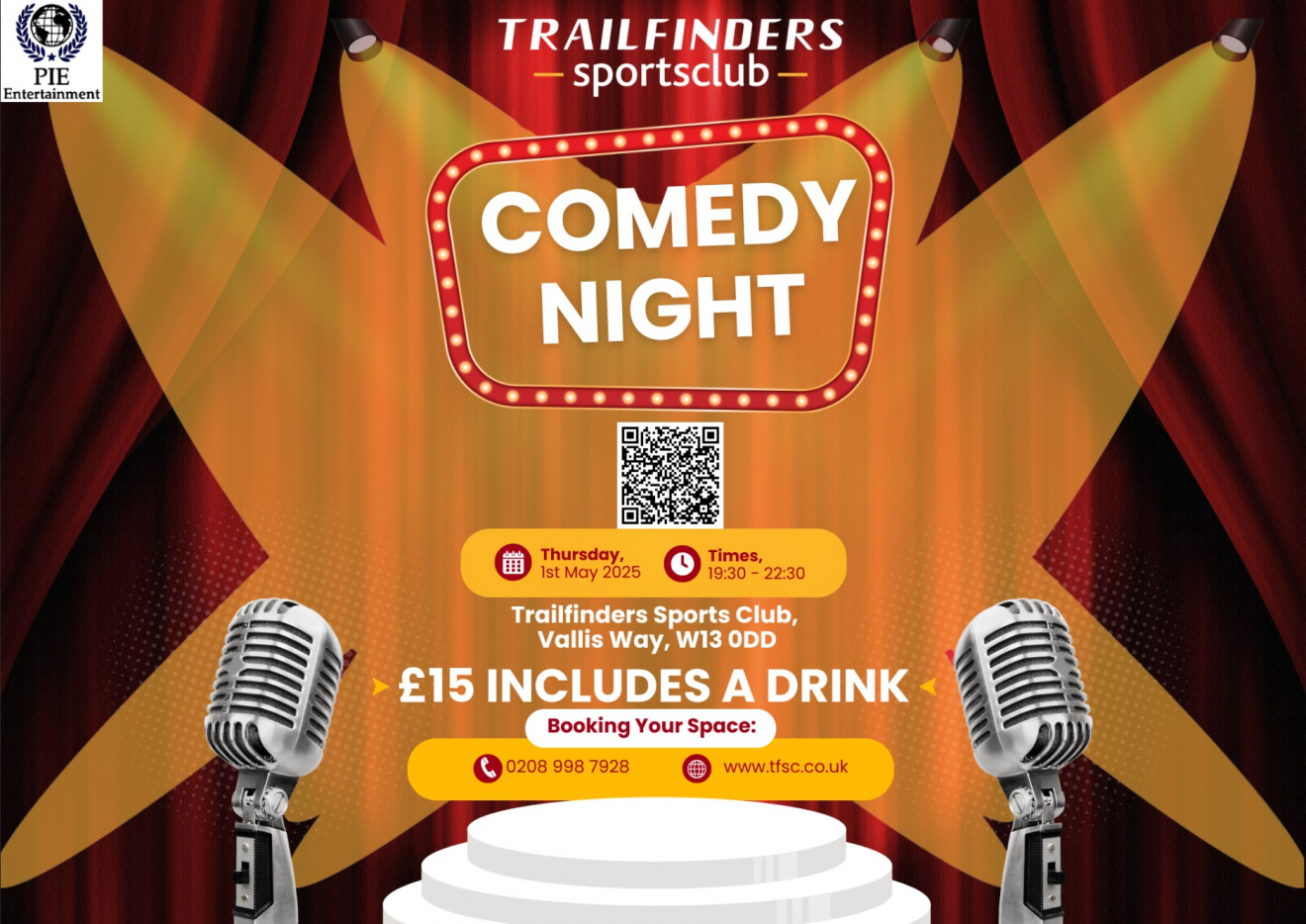 Come Along To Our Comedy Night