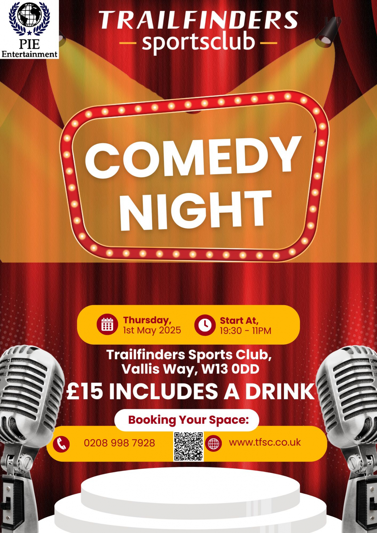 Trailfinders Sportsclub Comedy Night
